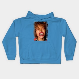 Erykah Badu - Soulful Music Icon Portrait Kids Hoodie